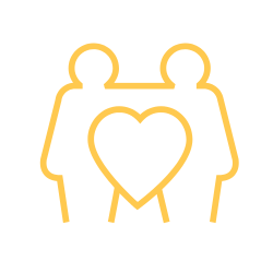 Community Support Icon - Yellow - 250 X 250 px